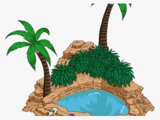 Oasis Clipart Coconut Tree - Illustration