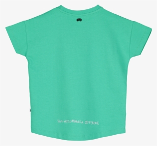 Short Sleeve Square Sweater, Green, Love Forever Garland - Active Shirt