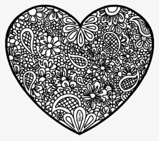 Free Png Download Abstract Heart Coloring Pages Png - Detailed Heart Coloring Pages