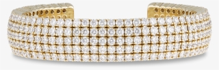 Diamond Cuff Bracelet, - Bangle