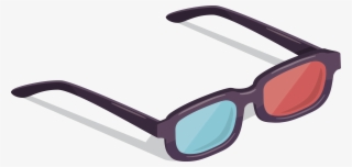 Polarized Cinema System Glasses Vector 3d Film Clipart - Vector 3d Glasses Png
