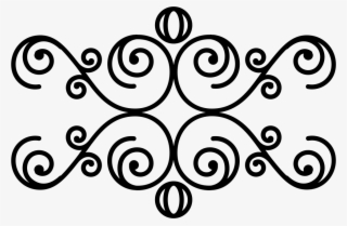 Floral Design With Spirals Comments - Spiral Floral Design Png