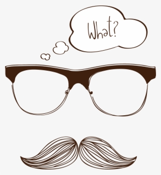 Beard Vector Moustache Drawing Glasses Png Image High - Glasses And Mustache Graphic
