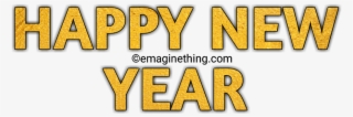Happy New Year Text Png 2019-whatsapp Sticker,download - Tan
