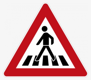 Pedestrian Crossing, - Verkeersbord J24