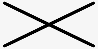 Cross Compressed Sign Comments - Wrong Cross Transparent Background Black