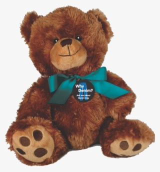 Teal Ribbon 10" Plush Teddy Bear - Teddy Bear