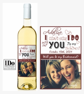 I Can't Say I Do Artsy Wine Labels - Wine Bottle