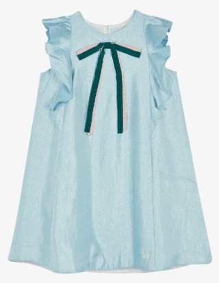 Blue Ribbon Flutter Dress - Pattern