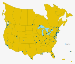 El Fútbol Ya Puso Sus Raíces En Los Estados Unidos - Us And Canada Map Icon