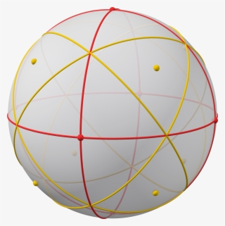 Spherical Polyhedron With Great Circles, 8 Ry