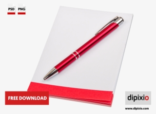 Paper Block And Pen - Yellow Chilli Png