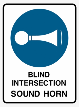 Brady Mandatory Sign Blind Intersection Sound Horn - Blind Intersection Sound Horn