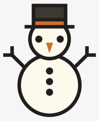 Open - Snowman Symbol Black And White