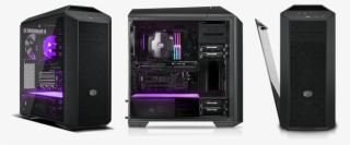 An Edge To Edge Light Grey Tinted Tempered Glass Side - 酷 媽 Mc500p