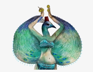 Peacock Bellydancer - Illustration