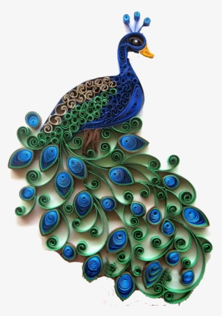 Craft Quilling Peafowl Transprent Png Free - Pavo Real De Filigrana