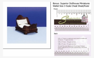 Shop Authentic Dollhouse Miniature Sleigh Bed Wlnt - Dollhouse