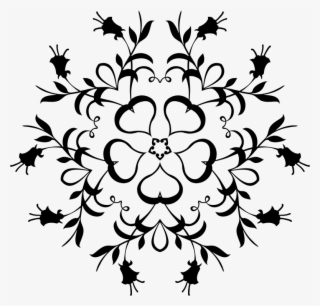 This Png File Is About Abstract , Silhouette , Line - Flower