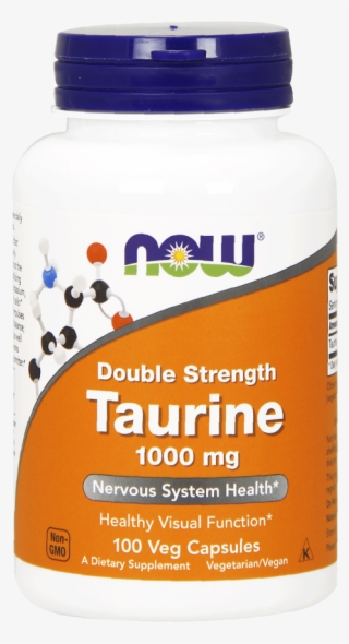 Taurine, Double Strength 1000 Mg Veg Capsules - Now Foods Taurine 1000 Mg