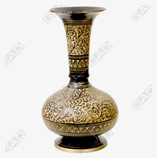 Flower Vase Goglet Jasmine Gold Polished - Antique