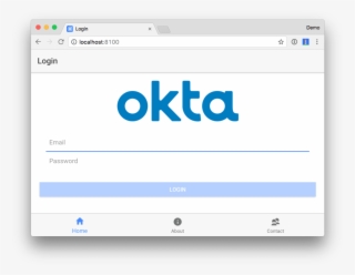 Login With Logo - Okta