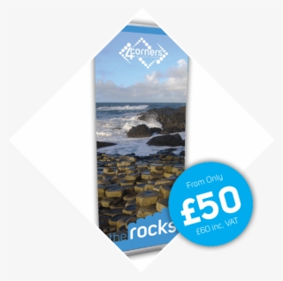 The Rocks Budget Roll Up Banner Stand - Ocean
