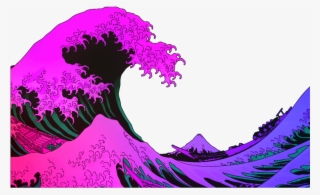 Waves Sticker - Great Wall Of Kanagawa