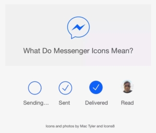 Facebook Messenger White Circle With Check Mark - Does The Check Mark Mean In Messenger