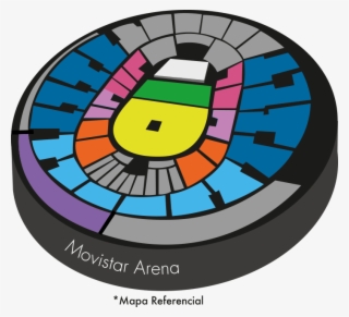 Mapa Daddy Yankee Movistar Arena - Psa Tour Fifth Harmony