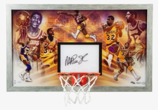 Los Angeles Lakers Magic Johnson Champion Backboard - Picture Frame