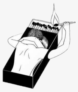 Aesthetic Tumblr Couple Fire Outline Art Love Grunge - Aesthetic Tumblr Love Art