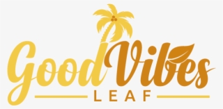 Good Vibes Leaf - Calligraphy