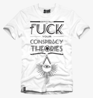 Image Of Conspiracy Theories White Tee - Creemore Springs T Shirt