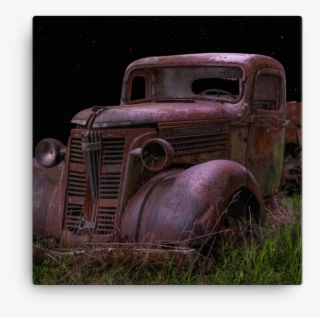 Rusty Old Tow Truck Canvas - Vintage Car