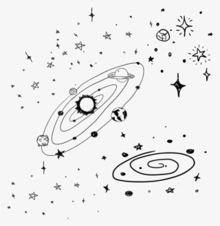 Space Tumblr Black Galaxyedit Star Png Tumblr Drawing - Louis Tomlinson Tatuajes Lockscreen