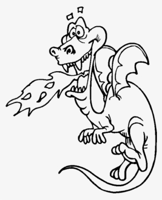 Fire Dragon For Coloring