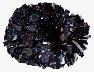 Black Holographic Pom Poms