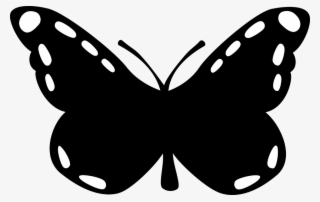 Silhouettes Clipart Flying Butterfly - Butterfly Silhouette Svg