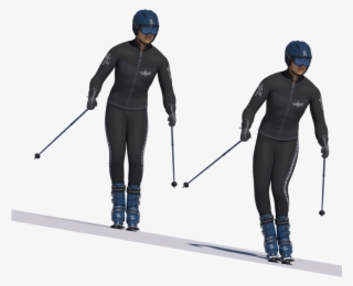 Knee Roll Too Close - Skiing Close Together