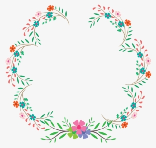 Vòng Tròn Hoa Đẹp, Vòng Hoa - Birthday Border Design Png