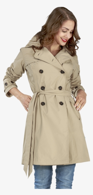 Trench Coat Wit Hood Sascha Beige - Overcoat