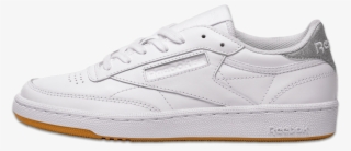 Outside View Of White Reebok Club C - Sneakers