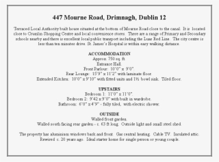 447 Mourne Road, Drimnagh, Dublin 12 Terraced Local - Area Final Dilatacion Superficial