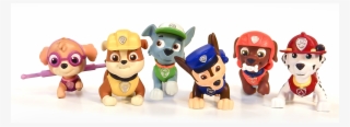Paw Patrol Pup Figurines 6assortment - Transparent Background Paw Patrol Clipart
