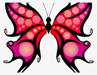 Red Butterfly Cliparts - Colores Purpuras En Mariposas