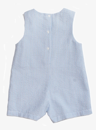 Seersucker Jon Jon With Duck Appliqué - One-piece Garment