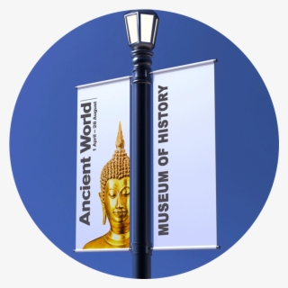 Outdoor Banners Are Displayed At Places Such Bus Stops - Plain T Shirts