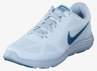 Nike Revolution 3 White/cerulean Pure Platinum 60031 - Running Shoe