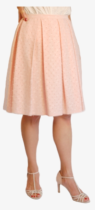 Cécile Polkadot Silk Skirt - A-line
